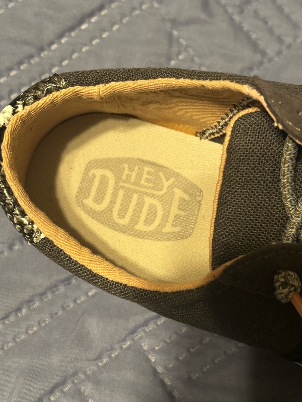 🆕 Hey Dude Black Canvas Sneakers - Picture 2 of 7